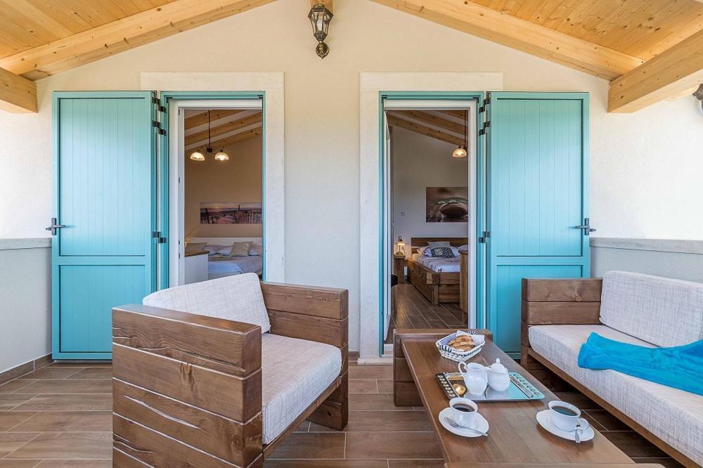 Moderne Istrische Steinvilla - 4 Sterne Mit Privatem, Beheizbaren Pool & Meerblick Kavran Luaran gambar